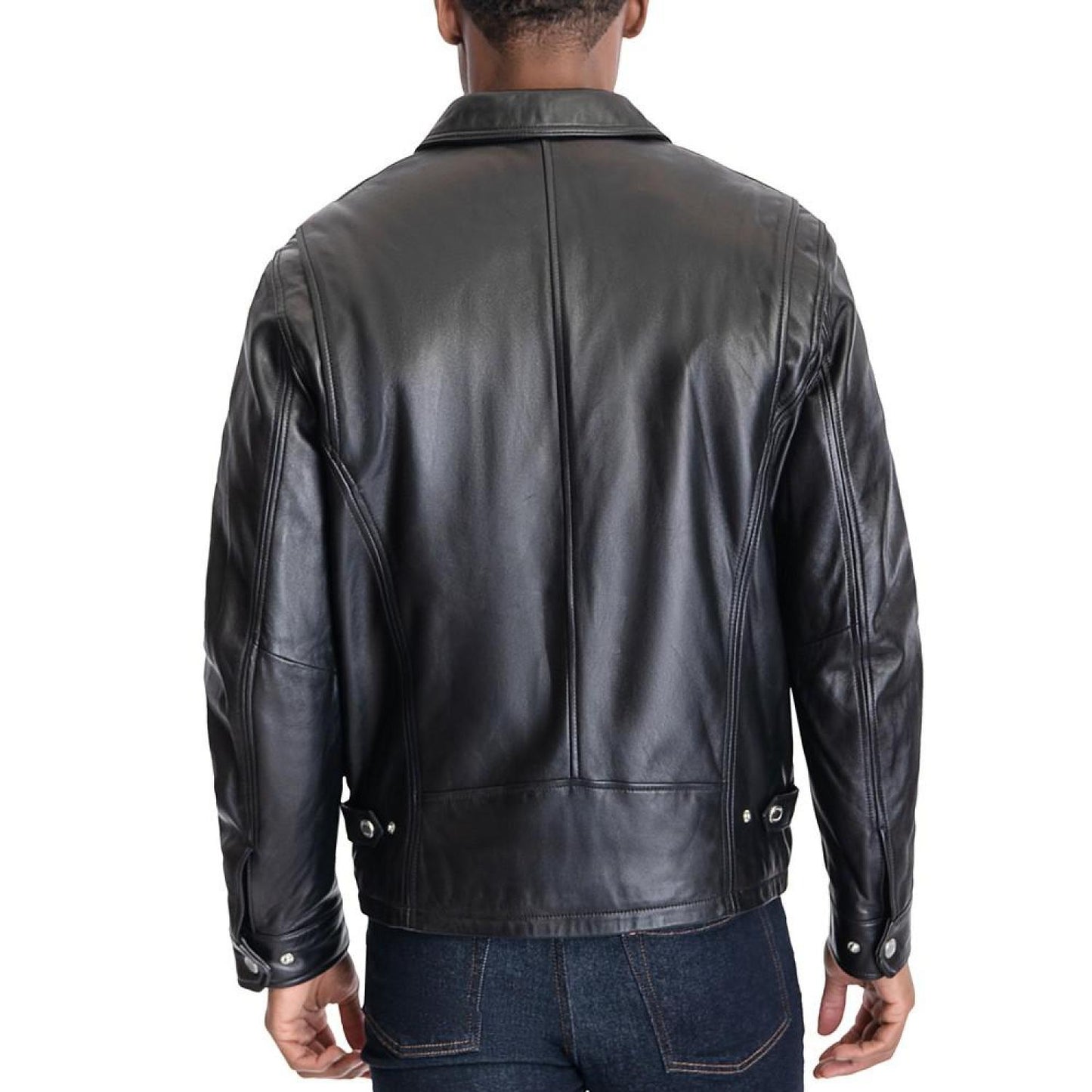 Men's James Dean Leather Jacket, Created for Macy's