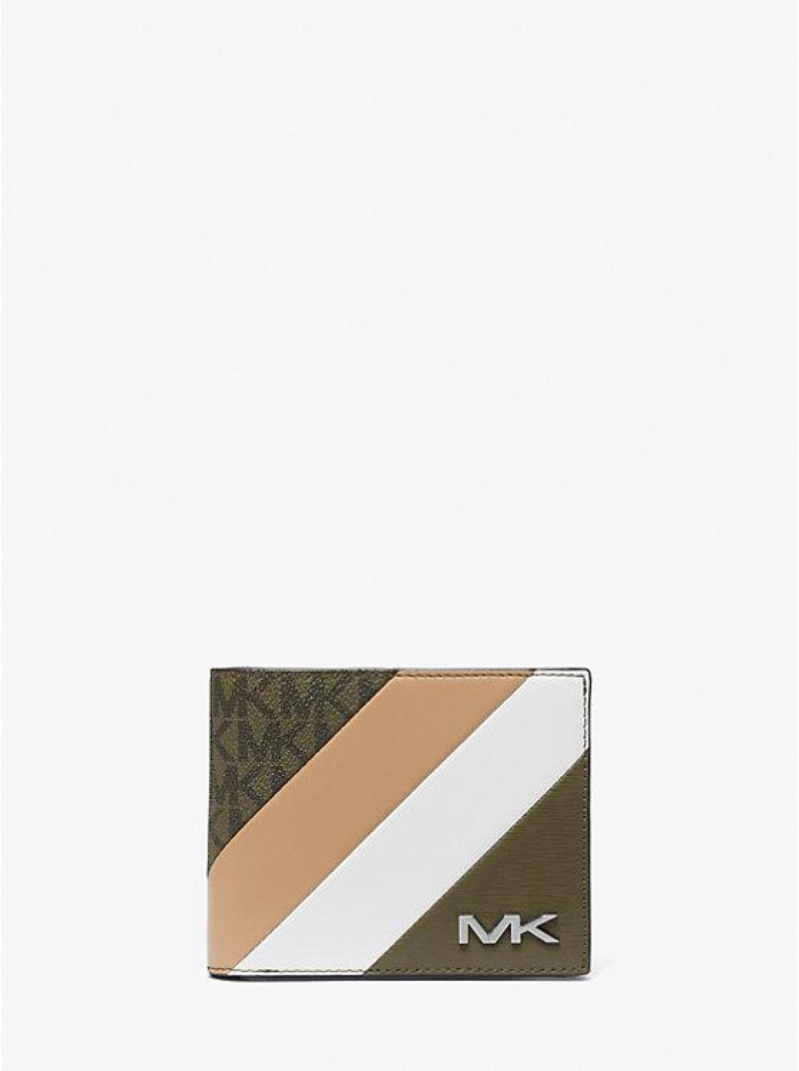 Signature Logo and Stripe Wallet With Passcase Gift Set