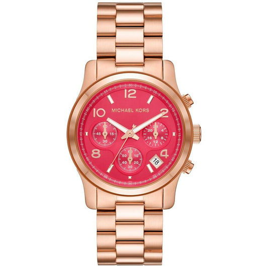 Women's Runway Quartz Chronograph Rose Gold-Tone Stainless Steel Watch 38mm