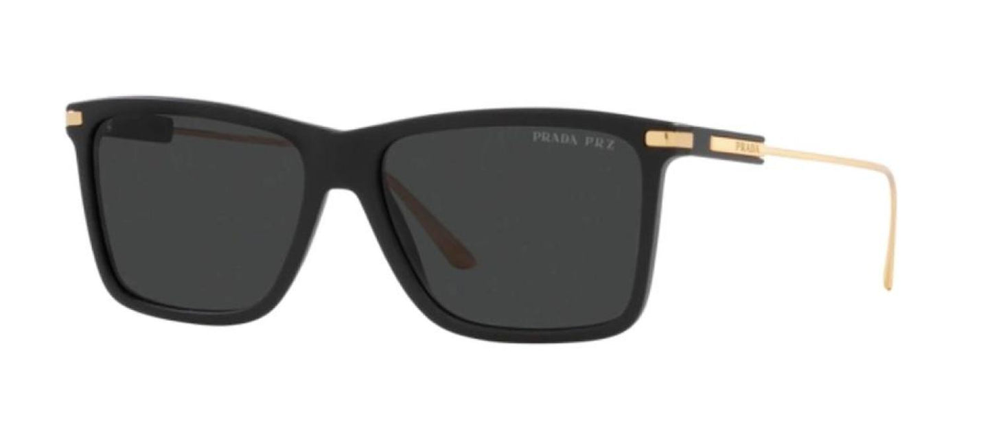 Prada PR 01ZS 1BO08G Square Polarized Sunglasses