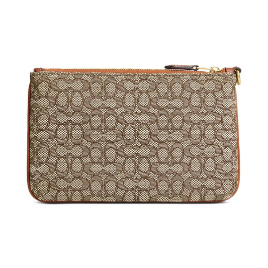 Signature Jacquard Small Wristlet