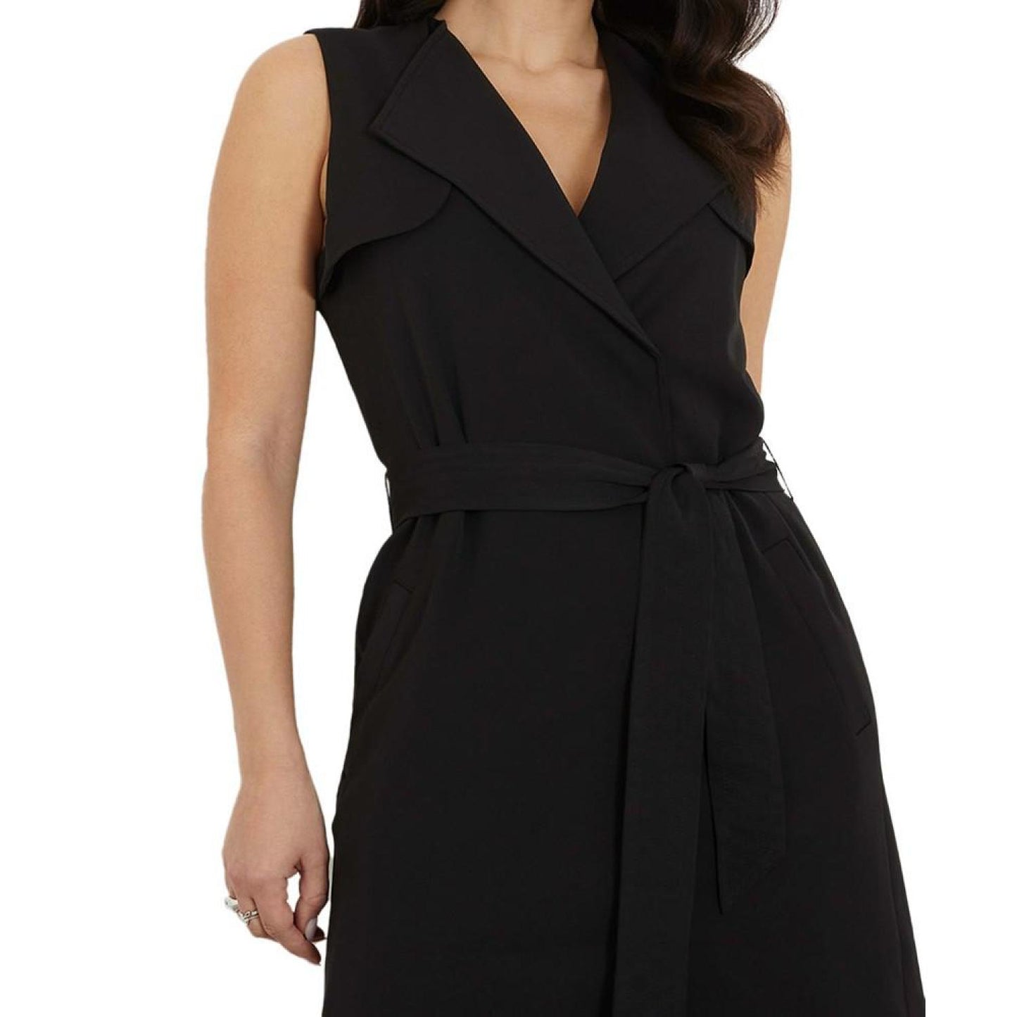 Women's Everly Sleeveless Belted Trench Dress