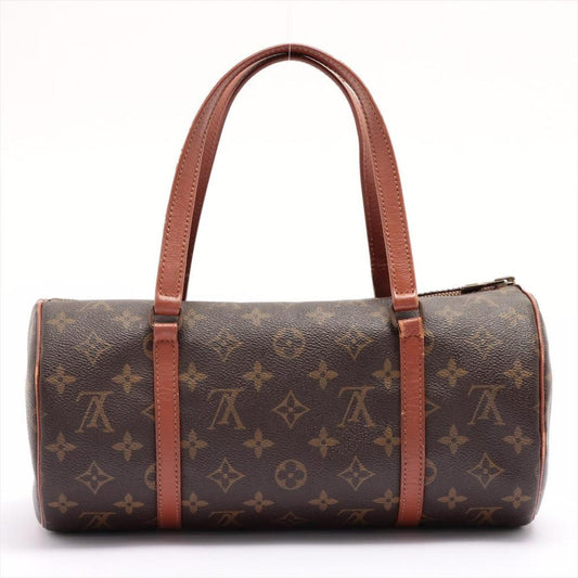 Louis Vuitton Brown Monogram Canvas Leather Papillon 30 cm Shoulder Bag