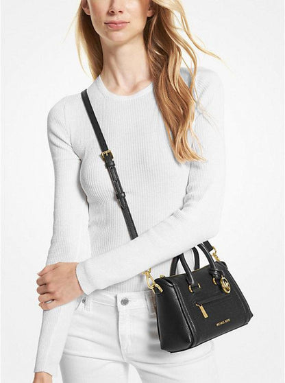 Carine Extra-Small Pebbled Leather Satchel