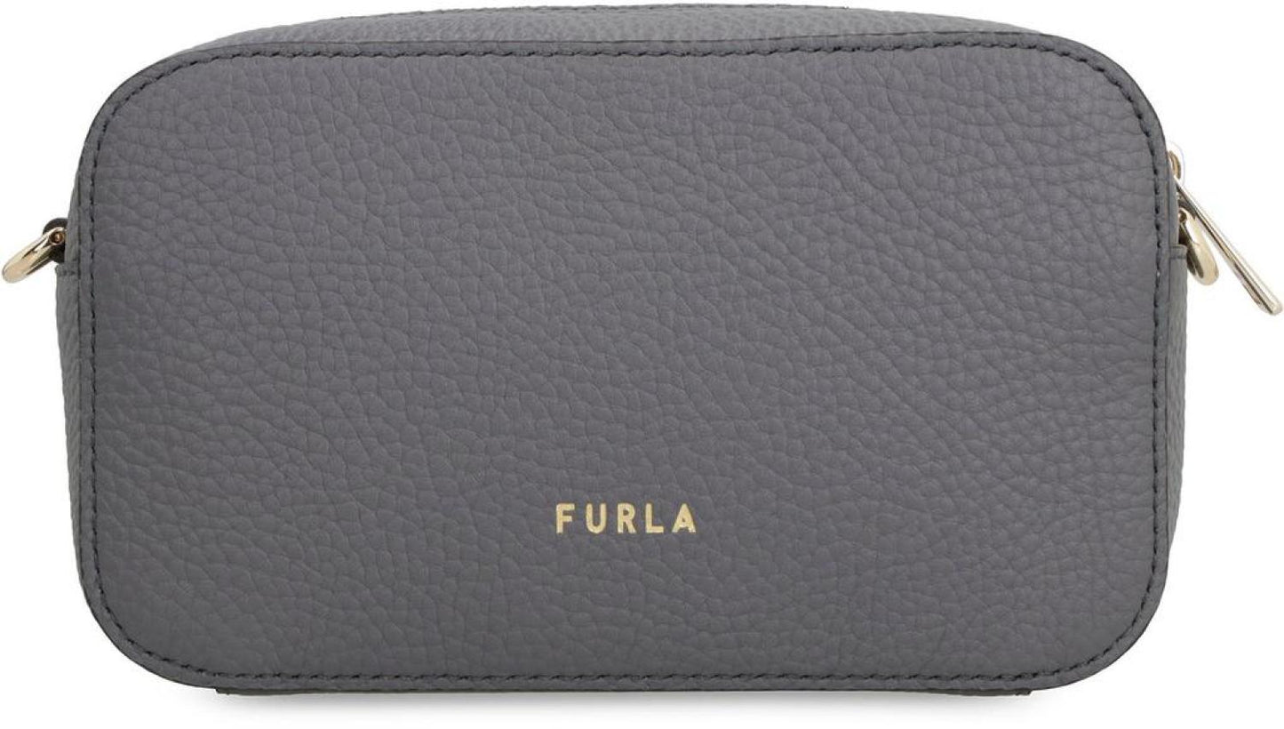 Furla Logo-Plaque Zipped Mini Crossbody Bag