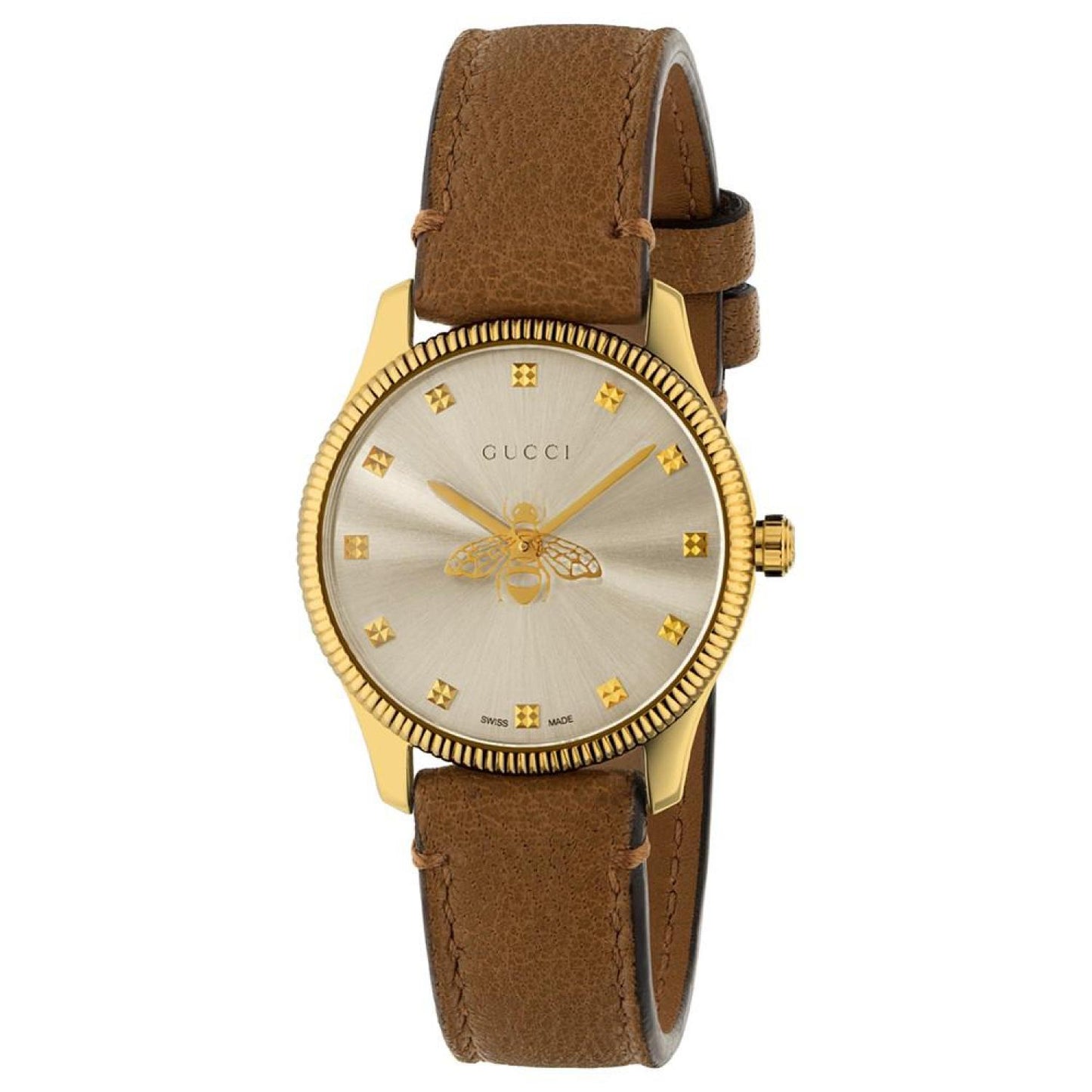 Women's Swiss G-Timeless Slim Taupe Leather Strap Watch 29mm