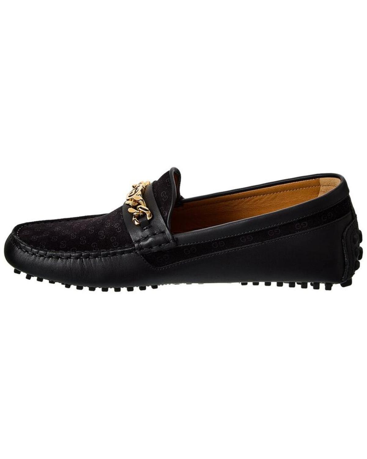 Gucci GG Suede & Leather Loafer