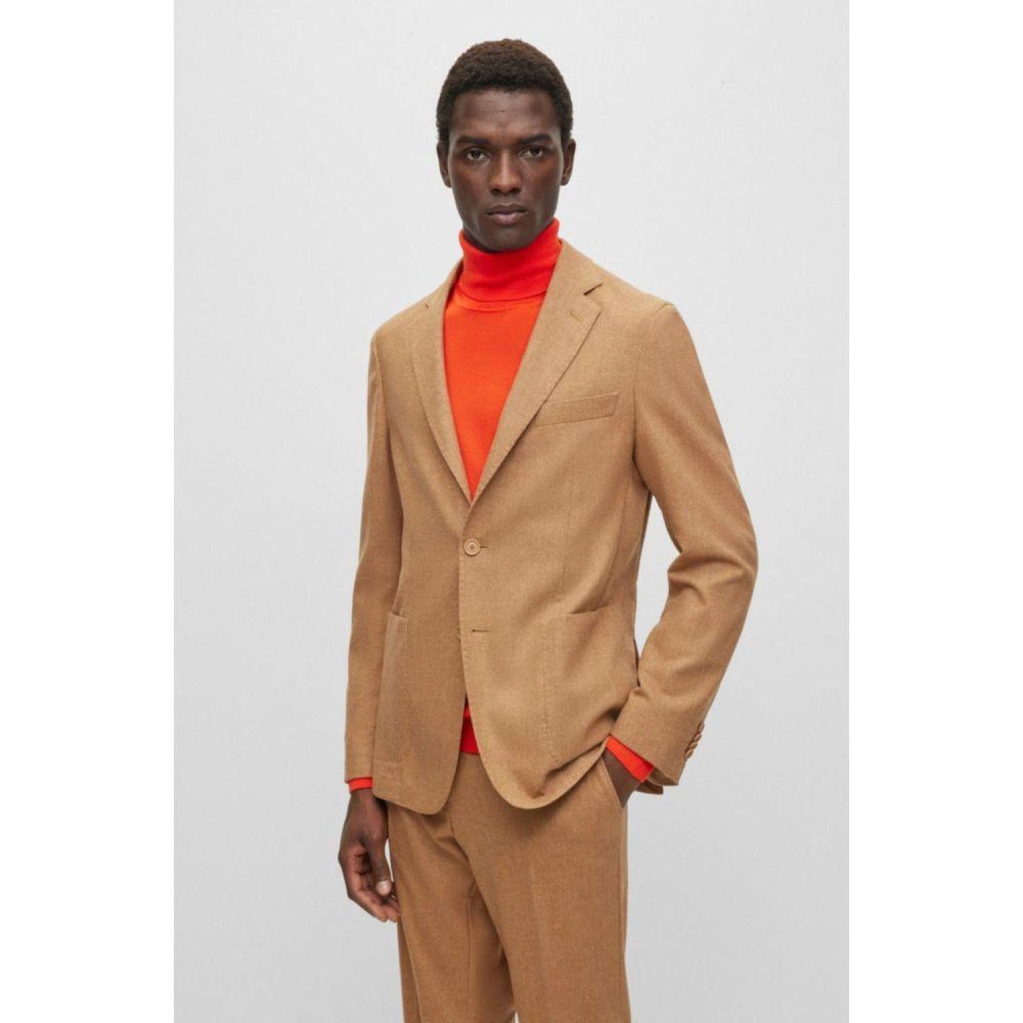 Slim-fit jacket in performance-stretch cloth