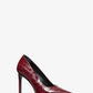 Martine Crocodile Embossed Leather Pump