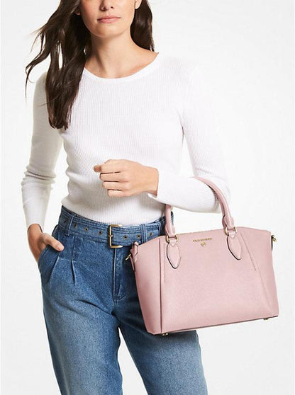 Sienna Medium Pebbled Leather Satchel