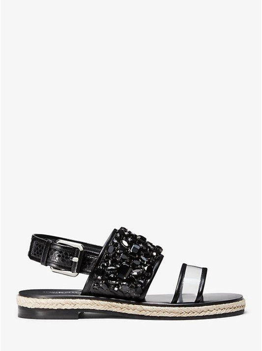 Lafayette Embellished Snakeskin Sandal