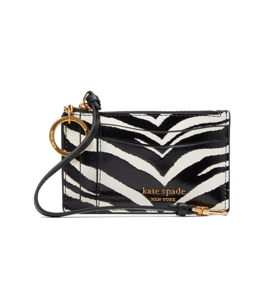 Morgan Zebra Print Coin Card Case Wristlet