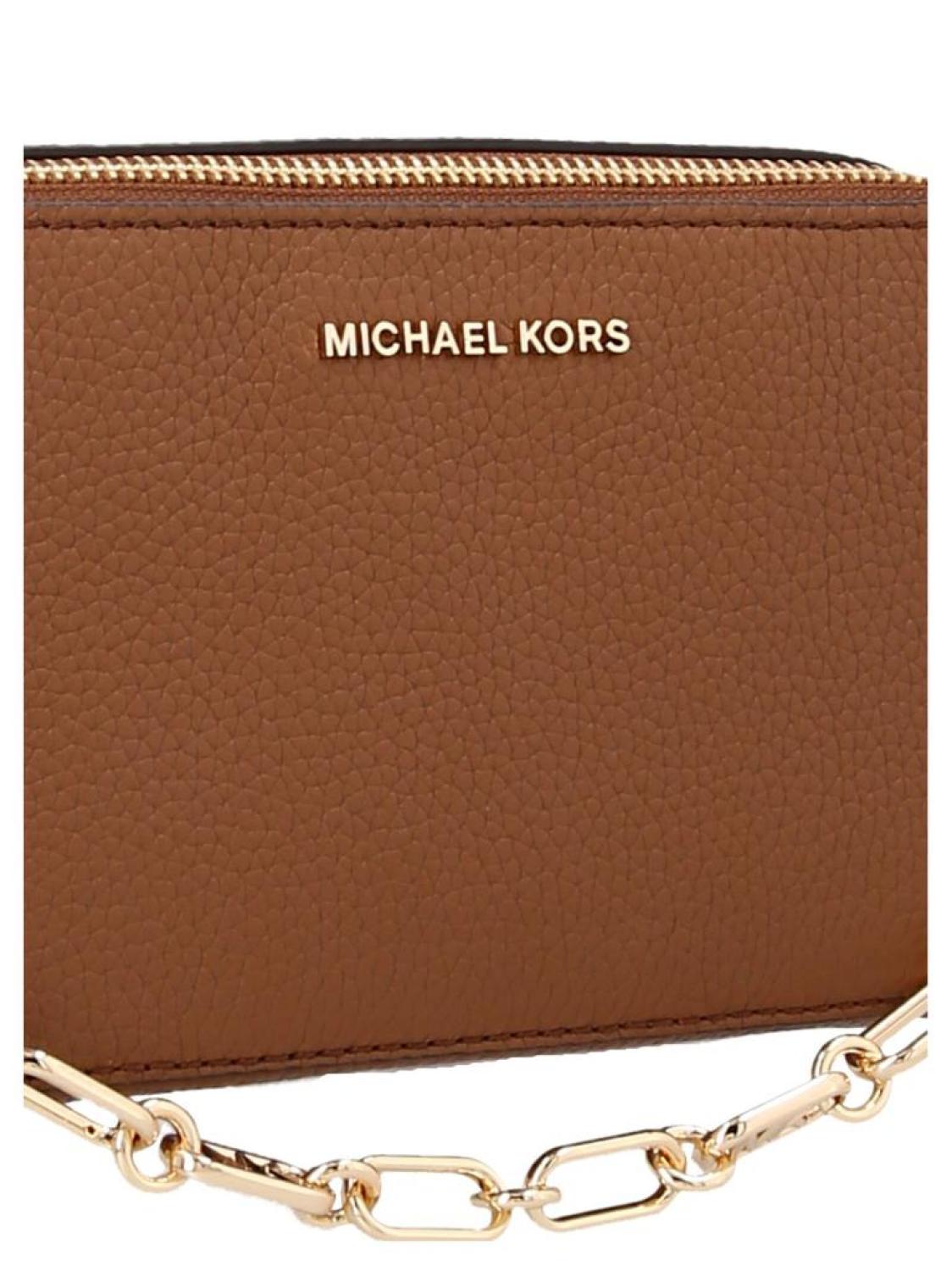 Michael Michael Kors Logo Plaque Double Zip Small Crossbody Bag