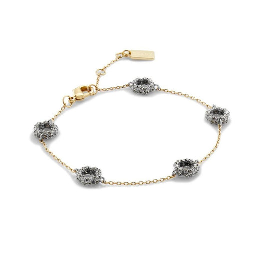 Faux Stone Signature Pave Tea Rose Bracelet