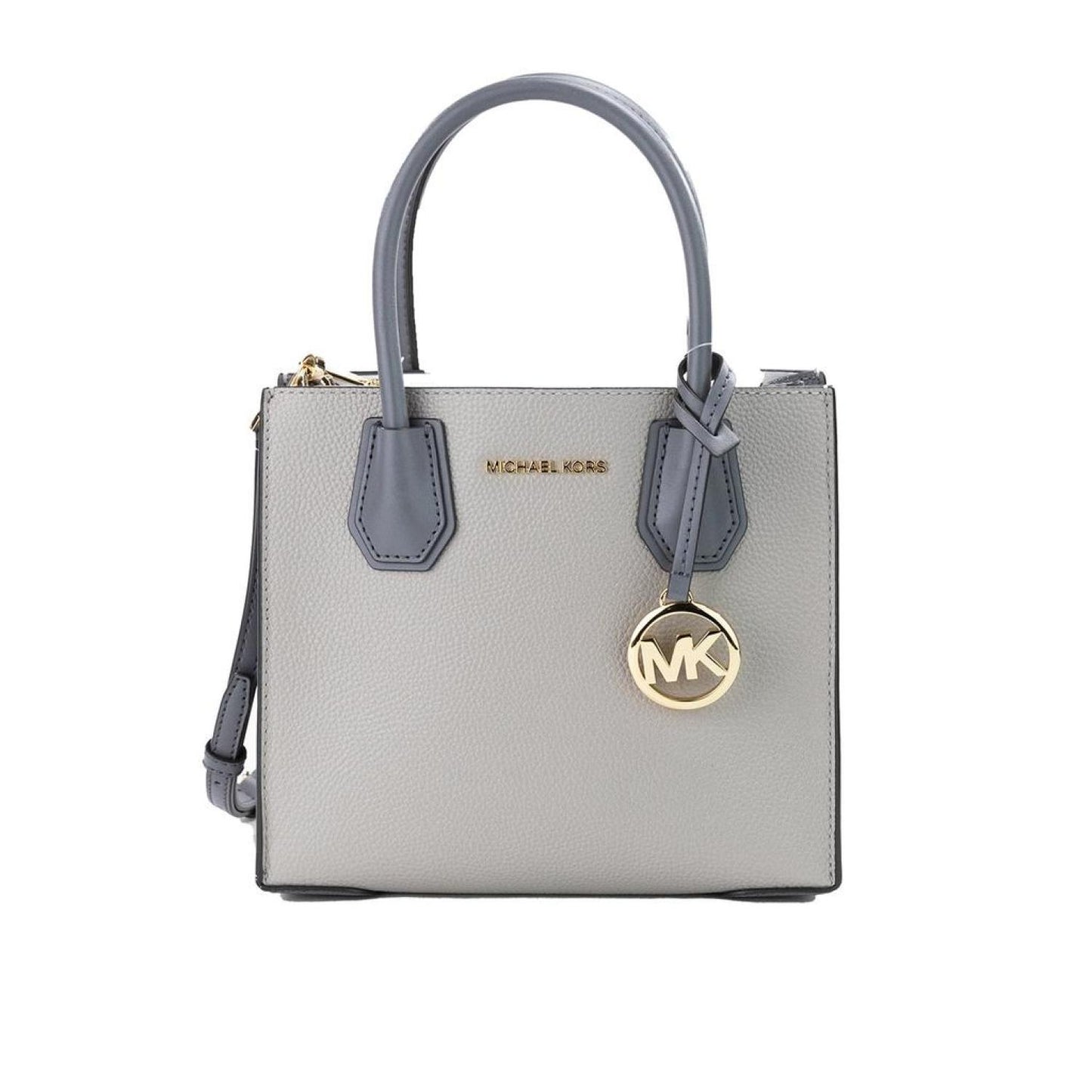 Michael Kors Mercer Medium ivory  Leather Messenger Crossbody Handbag Women's Purse