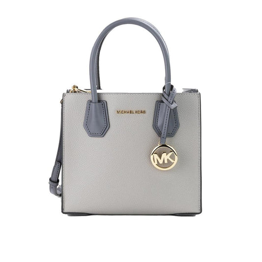 Michael Kors Mercer Medium ivory  Leather Messenger Crossbody Handbag Women's Purse