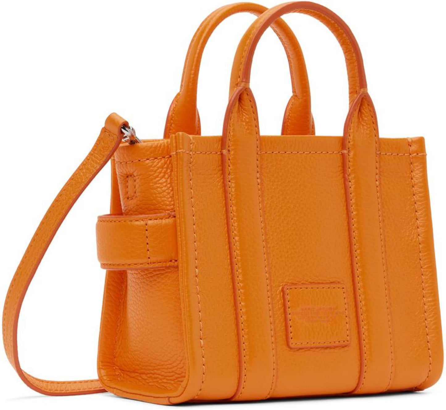 Orange 'The Leather Mini' Tote