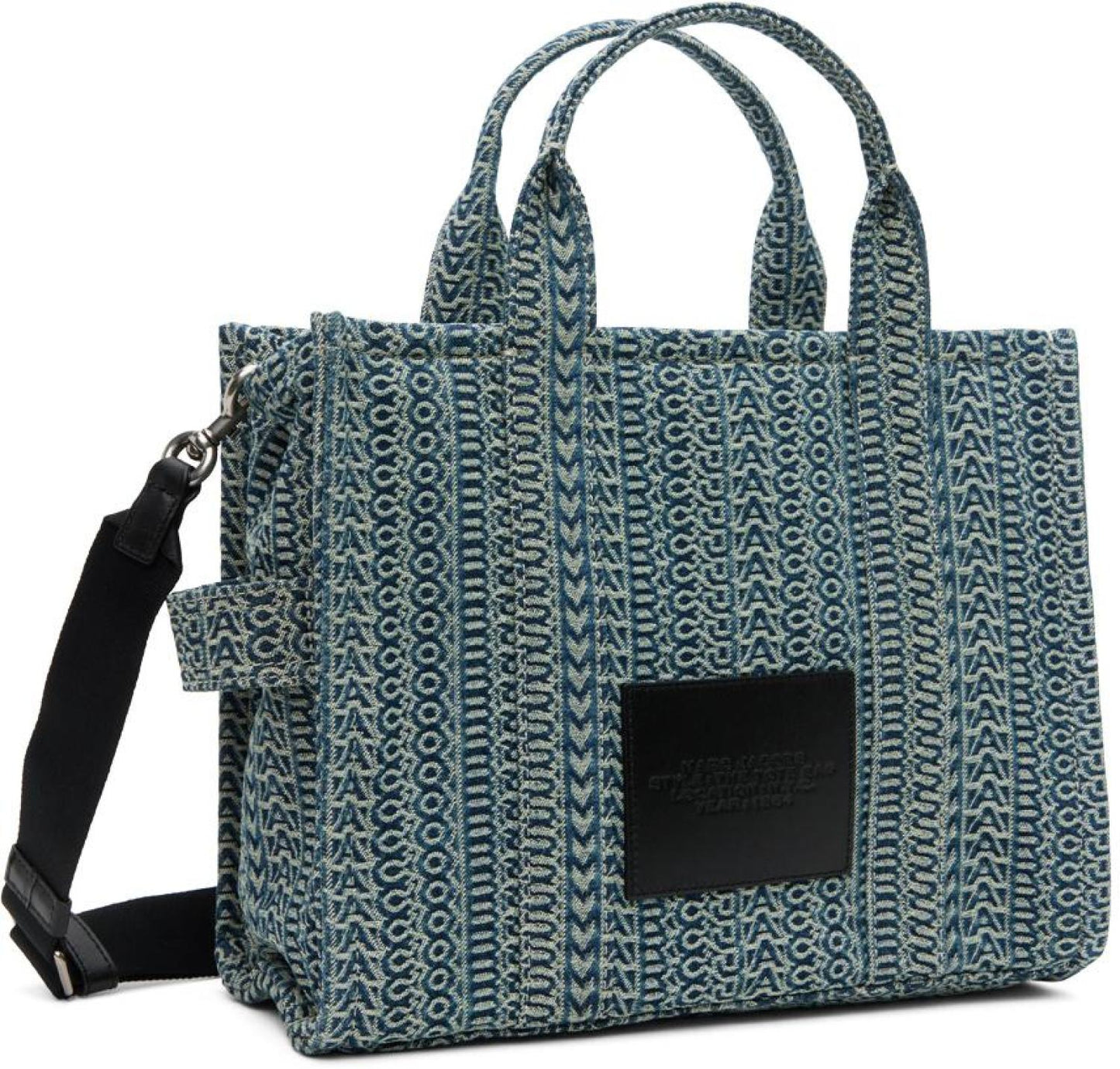 Blue 'The Washed Monogram Medium Tote Bag' Tote