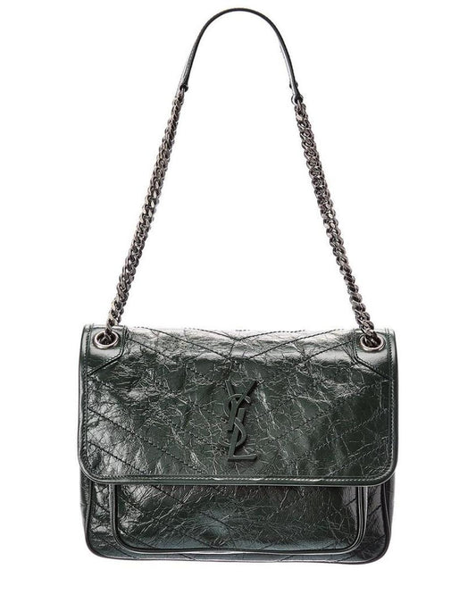 Saint Laurent Niki Medium Leather Shoulder Bag