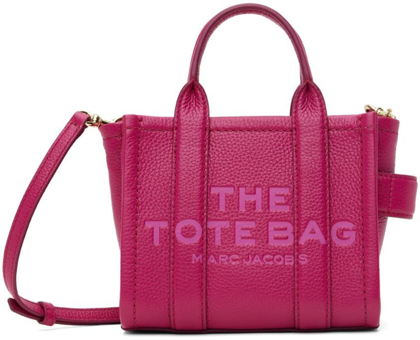 Pink 'The Leather Mini Tote Bag' Tote