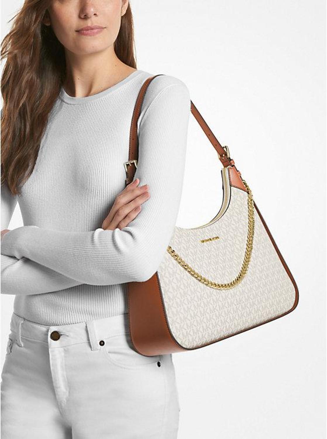 Wilma Large Signature Logo Shoulder Bag