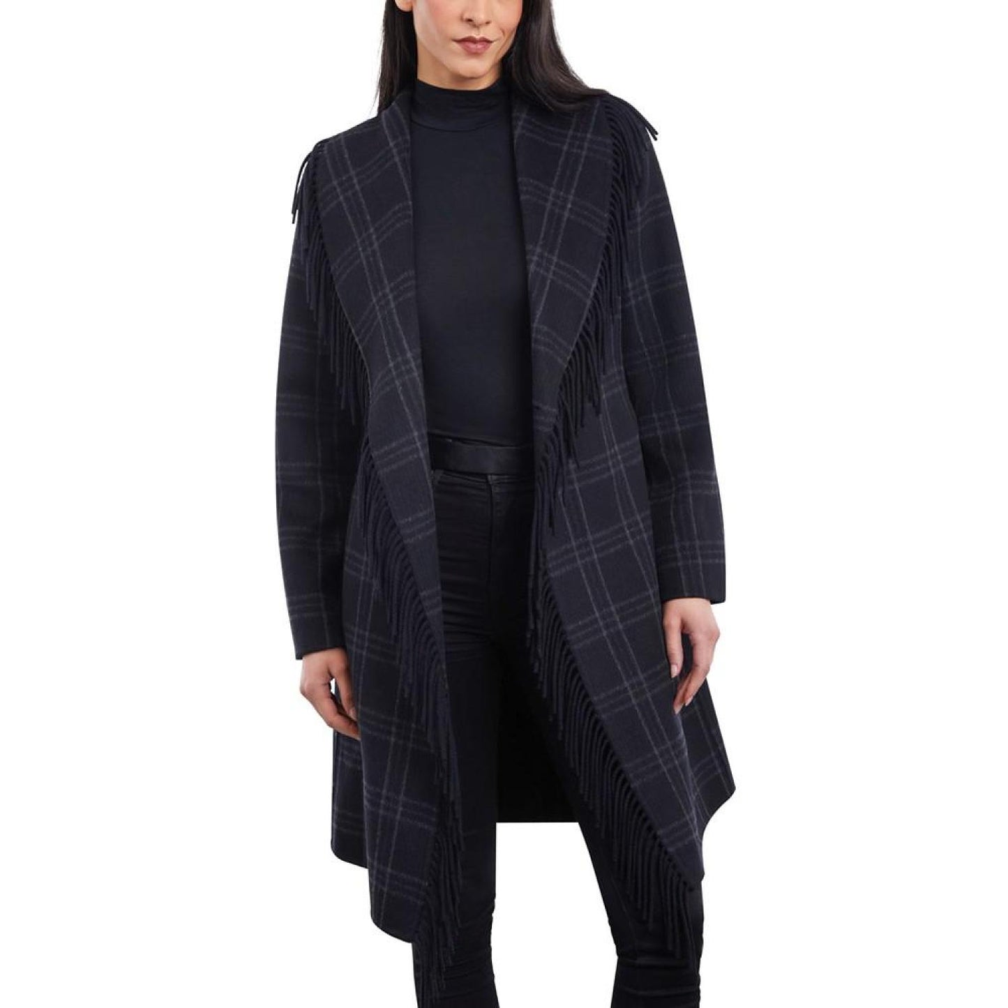 Women's Doubled-Faced Wool Blend Wrap Coat