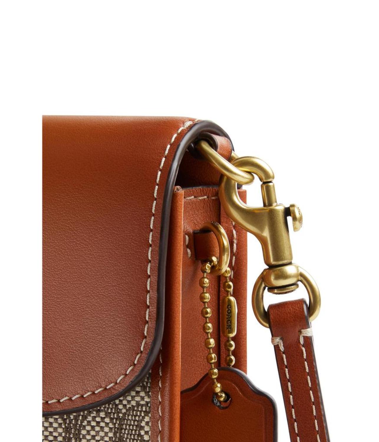 Mini Signature Jacquard C Phone Crossbody