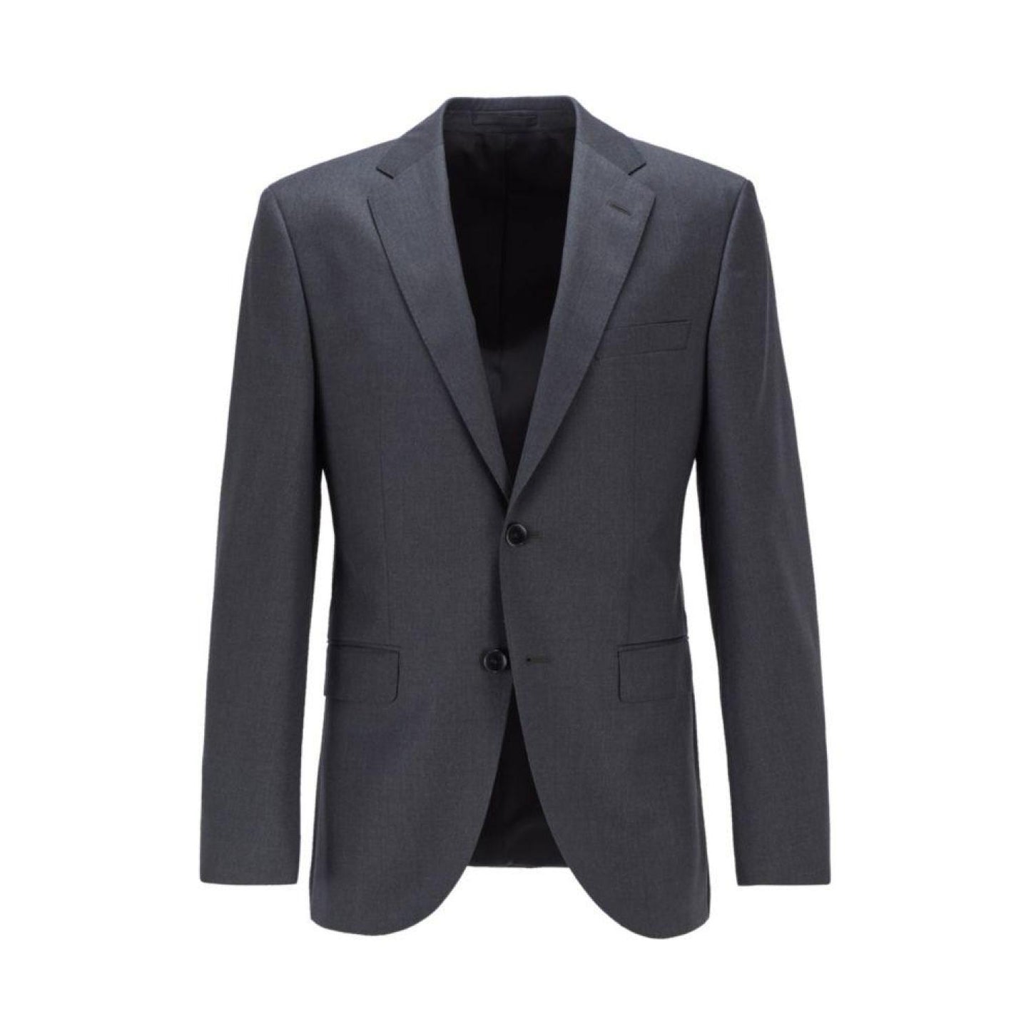 Regular-fit jacket in wool serge with AMF stitching