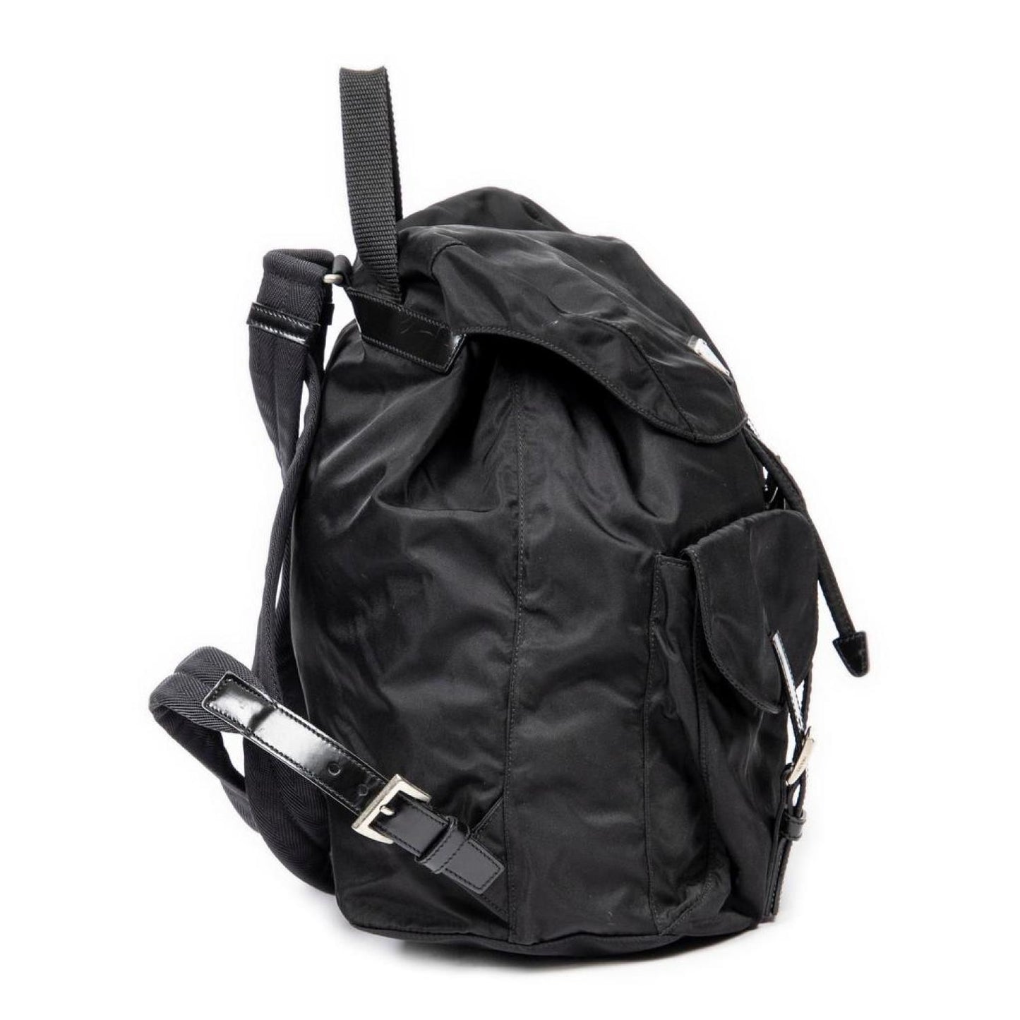 Drawstring Flap Backpack