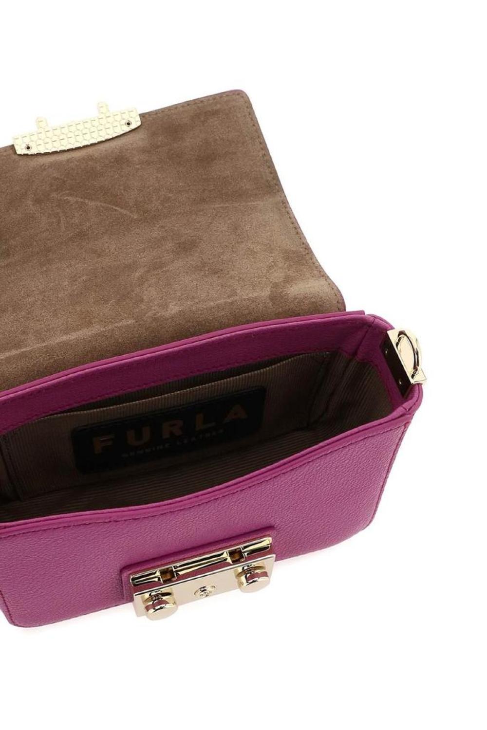 Furla Metropolis Logo Engraved Shoulder Bag