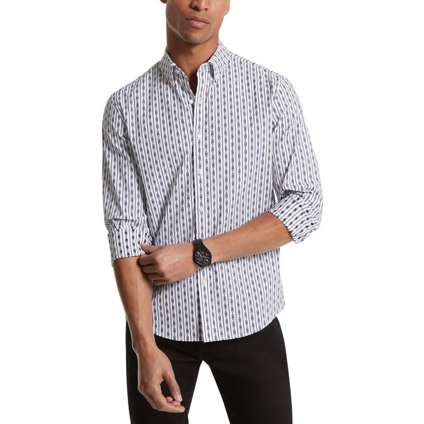 Men's Empire Printed Button Shirt