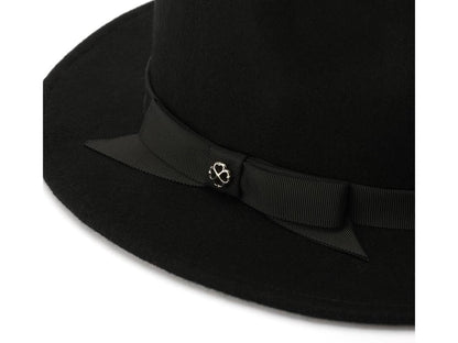 Grosgrain Bow Felt Fedora