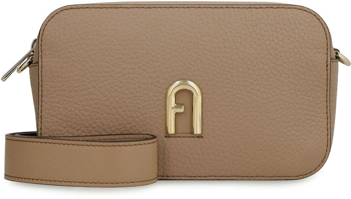 Furla Logo-Plaque Zipped Mini Crossbody Bag