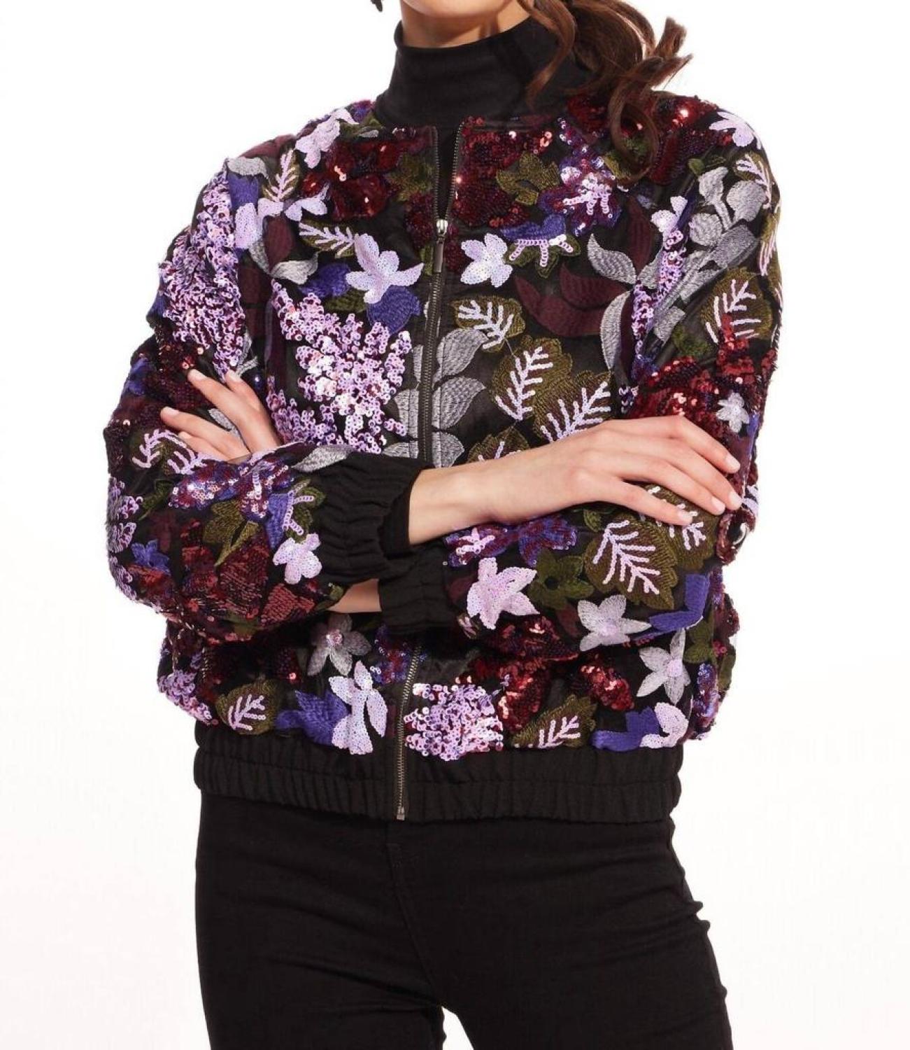 Othelo Bomber Jacket In Tempest Bloom