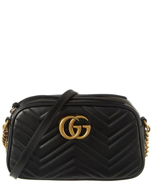 Gucci GG Marmont Small Matelasse Leather Crossbody Camera Bag