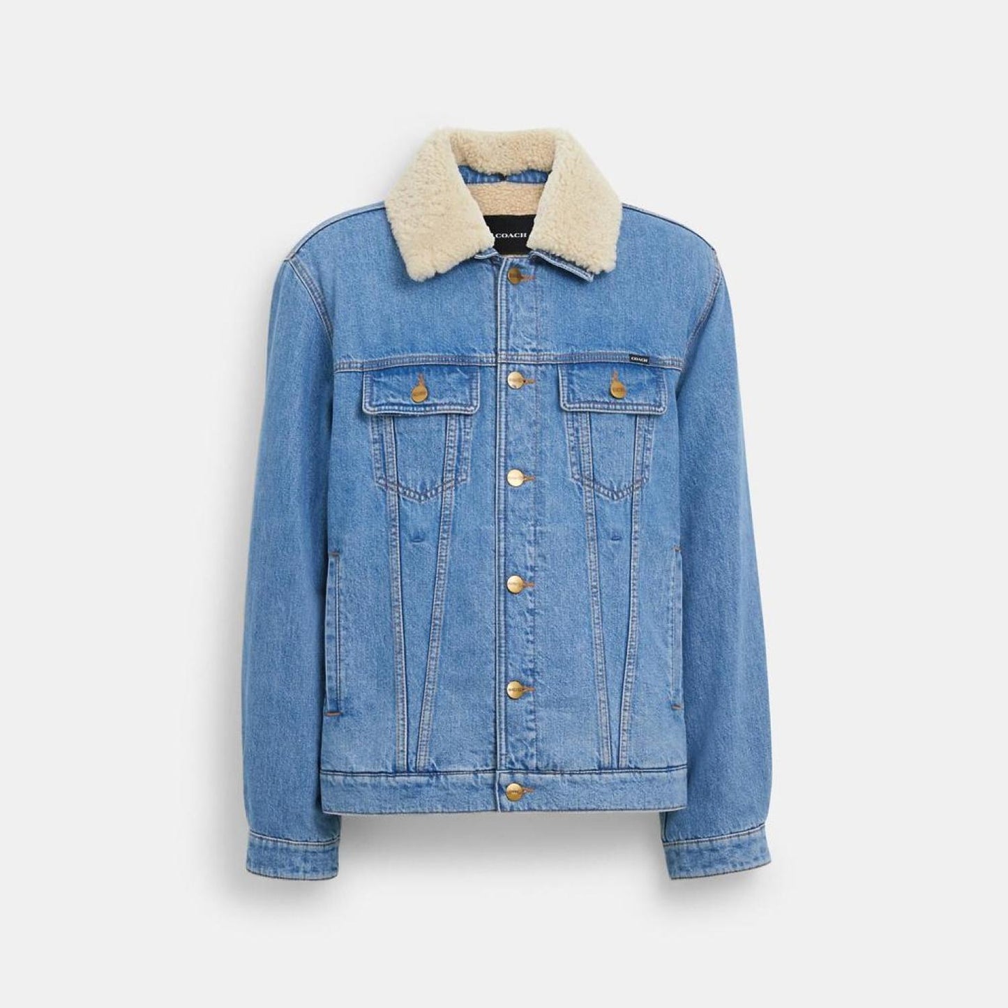 Coach Outlet Denim Jacket With Sherpa Lining