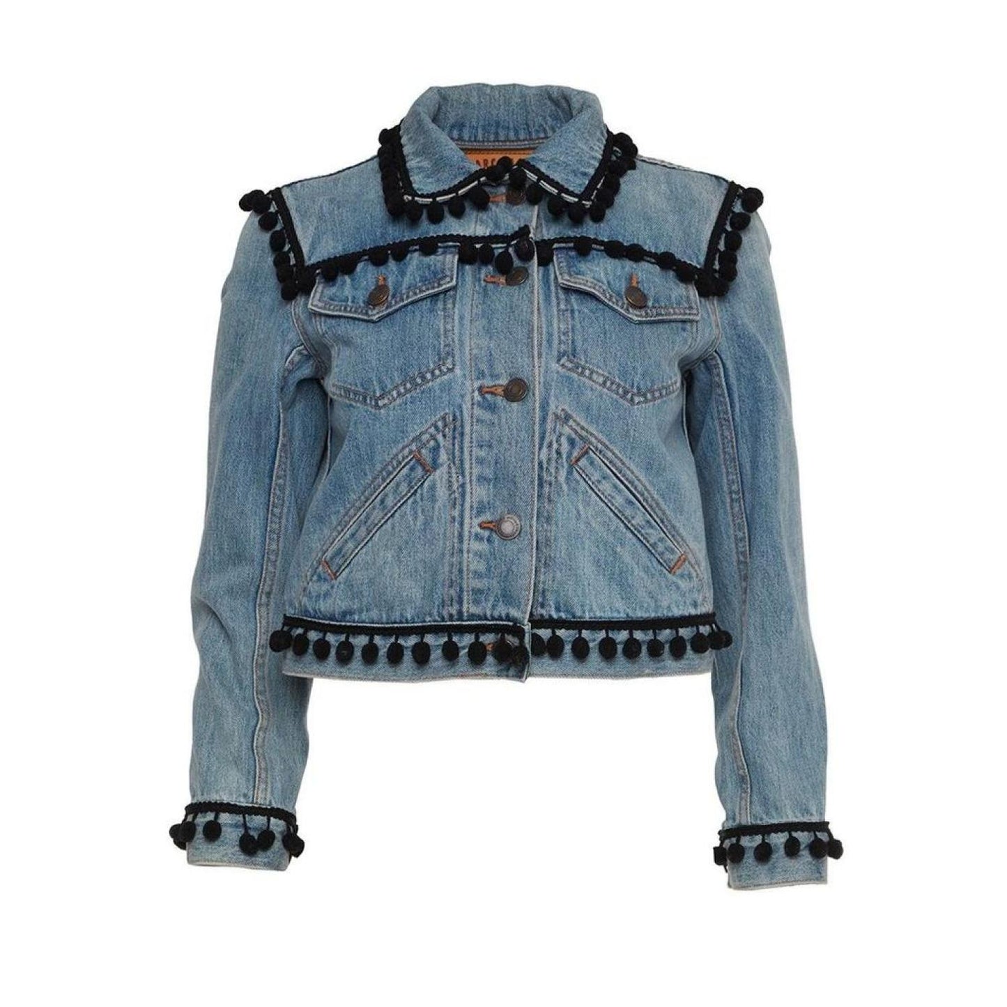 Shrunken Pom Pom Jacket