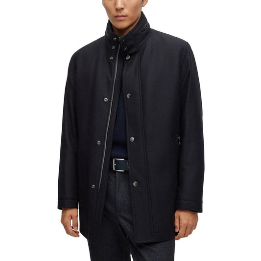 Men's Melange Relaxed-Fit Coat