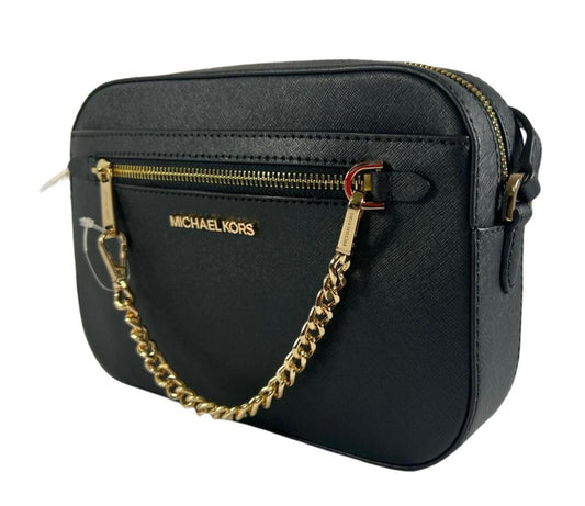 MICHAEL KORS Jet Set Zi Chain   Saffiano Leather Crossbody Bag