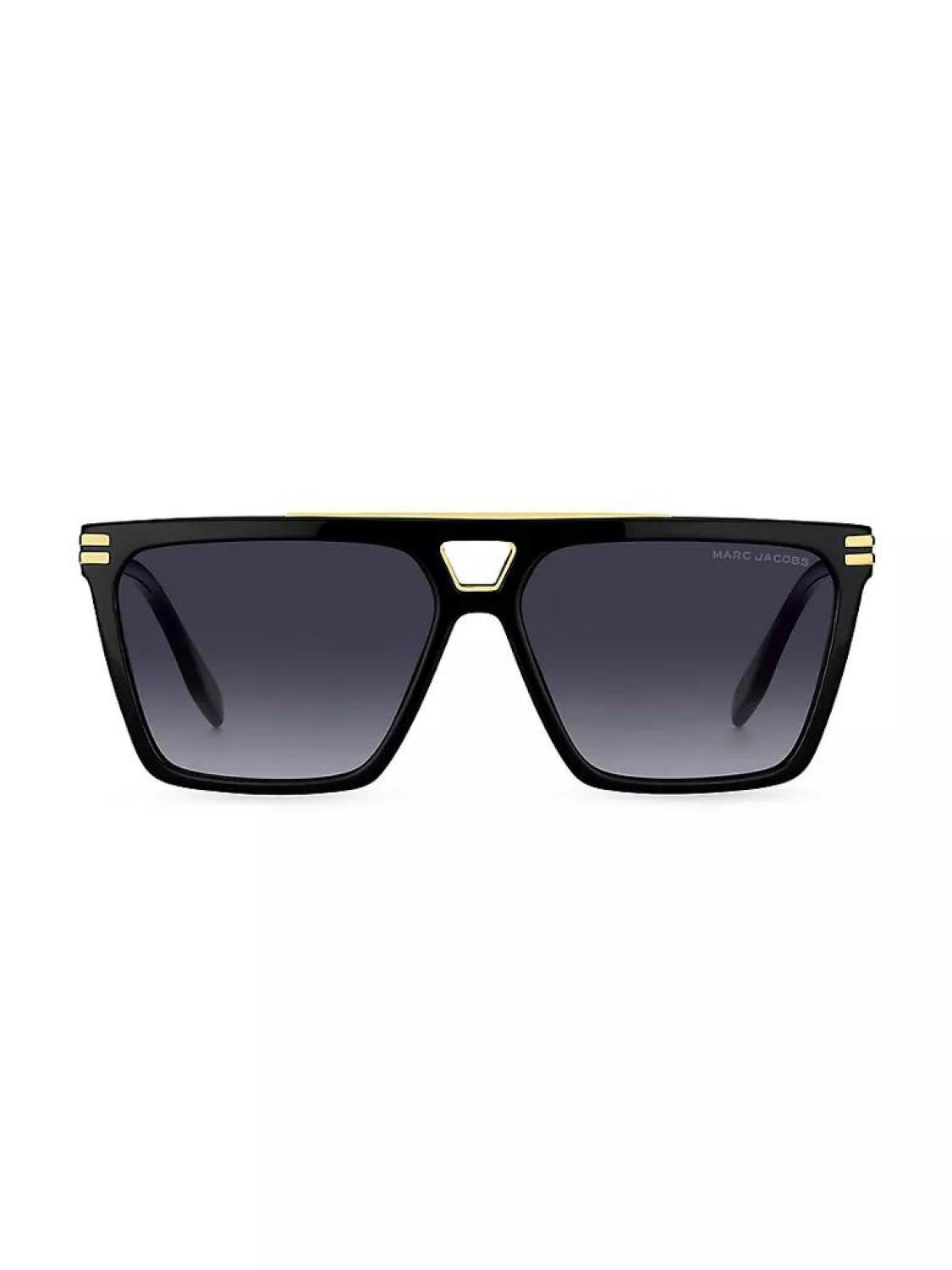 58MM Acetate Rectangular Sunglasses