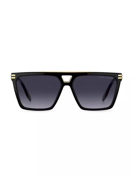 58MM Acetate Rectangular Sunglasses