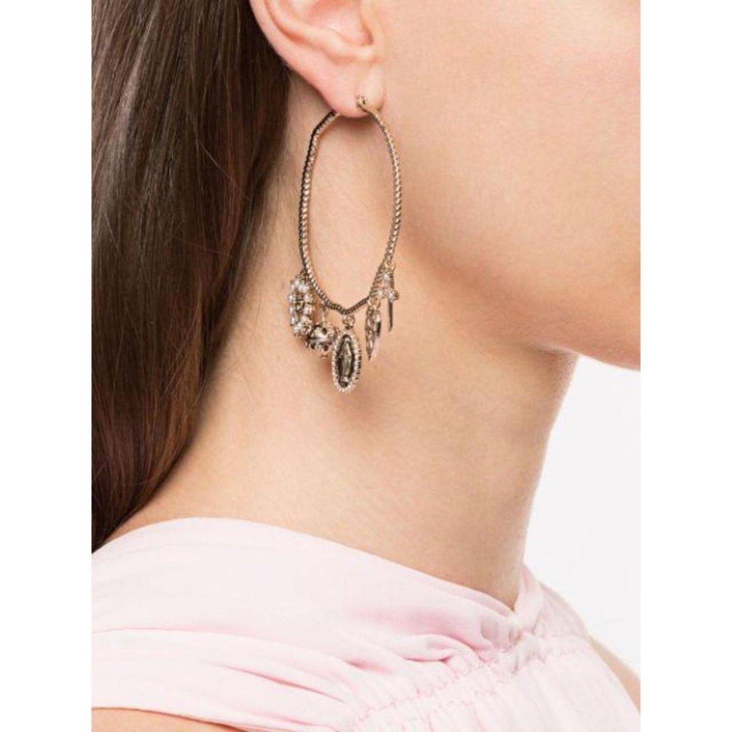 Charm Hoop Earrings