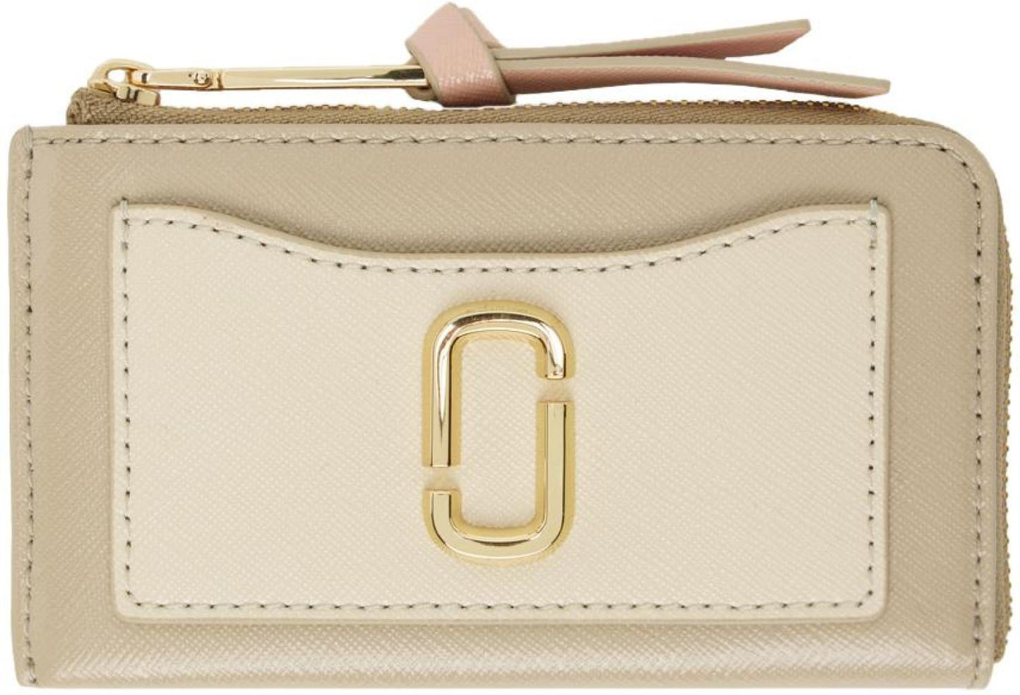 Beige 'The J Top Zip Multi' Wallet