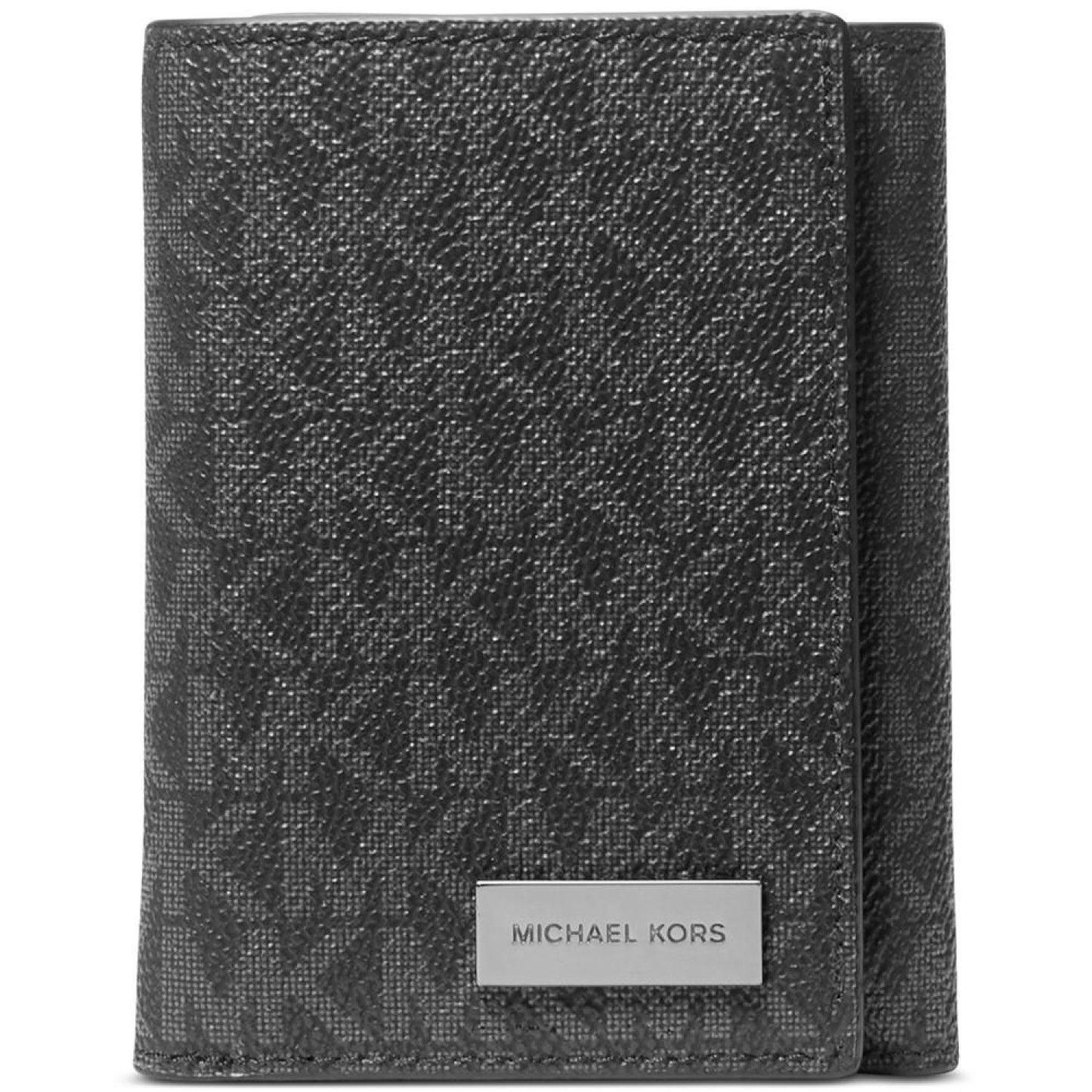 Men's Signature Monogram Print Trifold Wallet