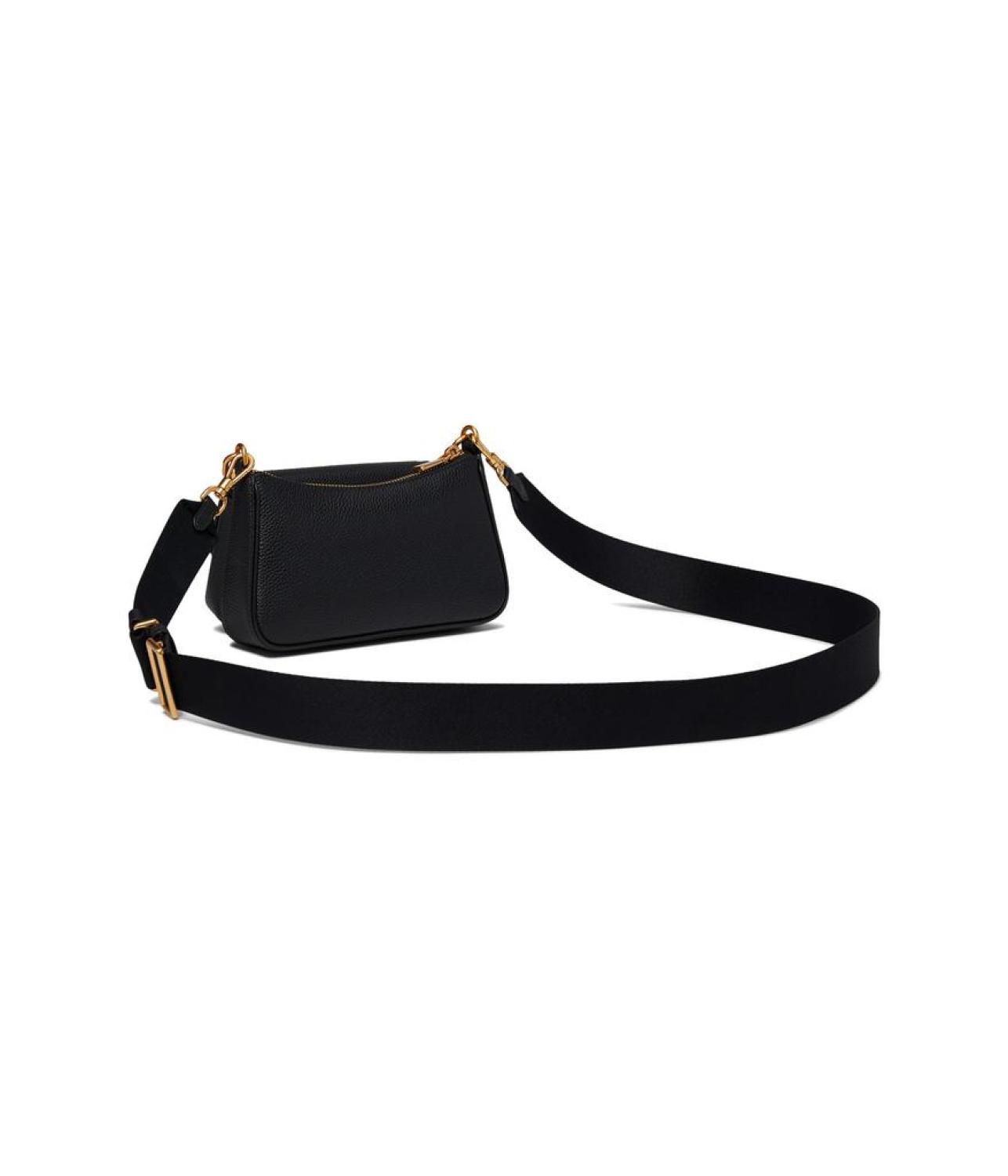 Double Up Pebbled Leather Crossbody