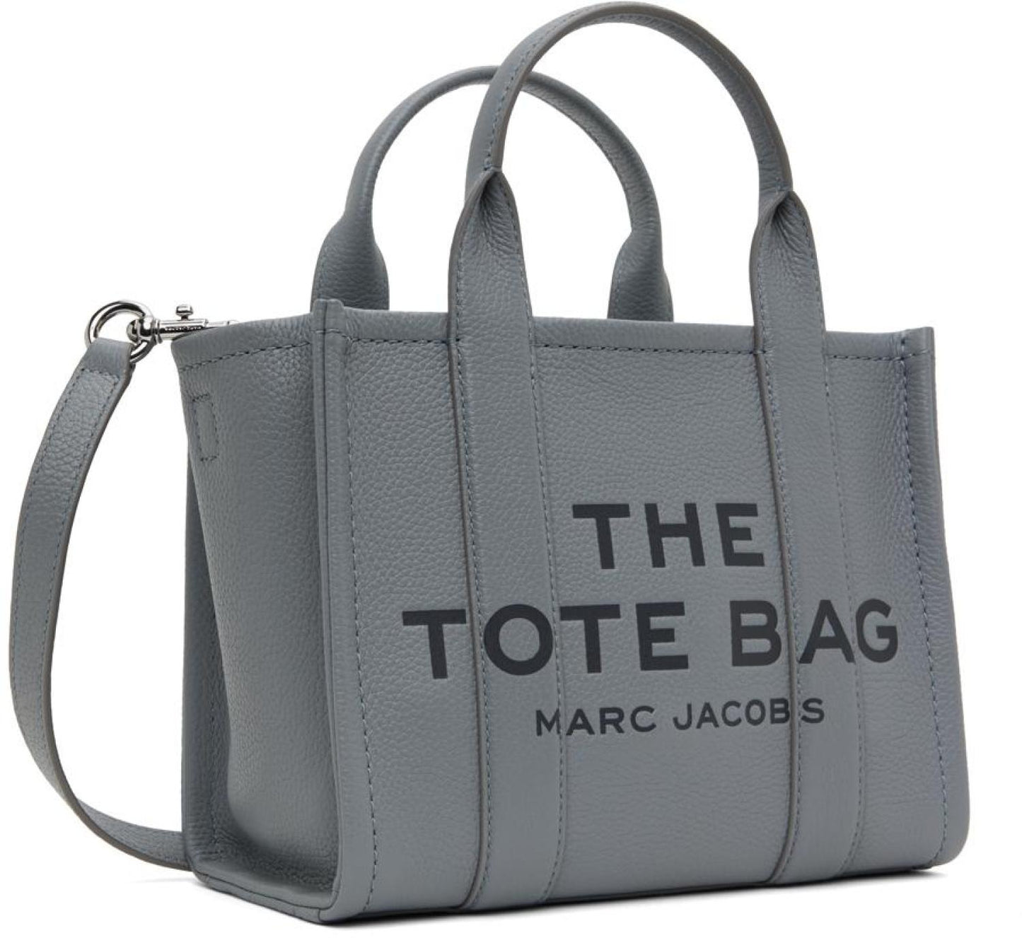 Gray 'The Leather Small Tote Bag' Tote