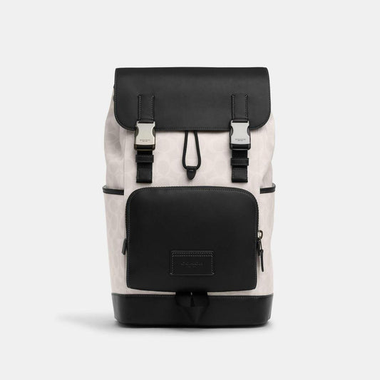 Coach Outlet Track Backpack In Colorblock Signature Canvas