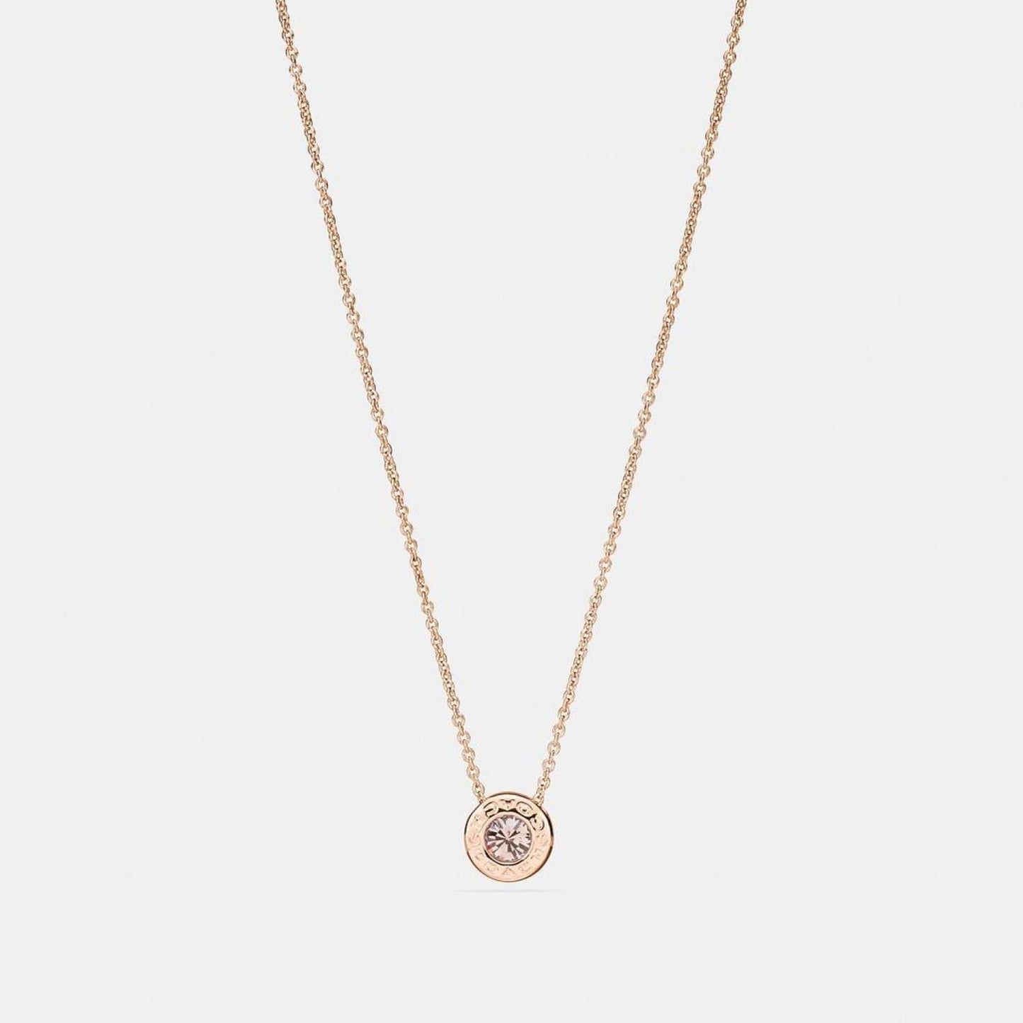 Coach Outlet Open Circle Stone Strand Necklace