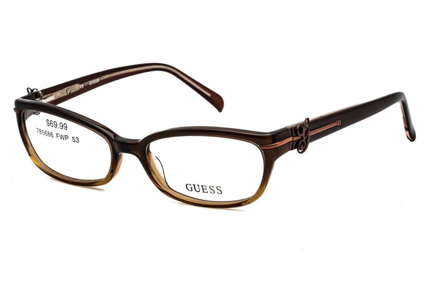 Guess GU2304-3 D96 Rectangular Eyeglasses 53 mm