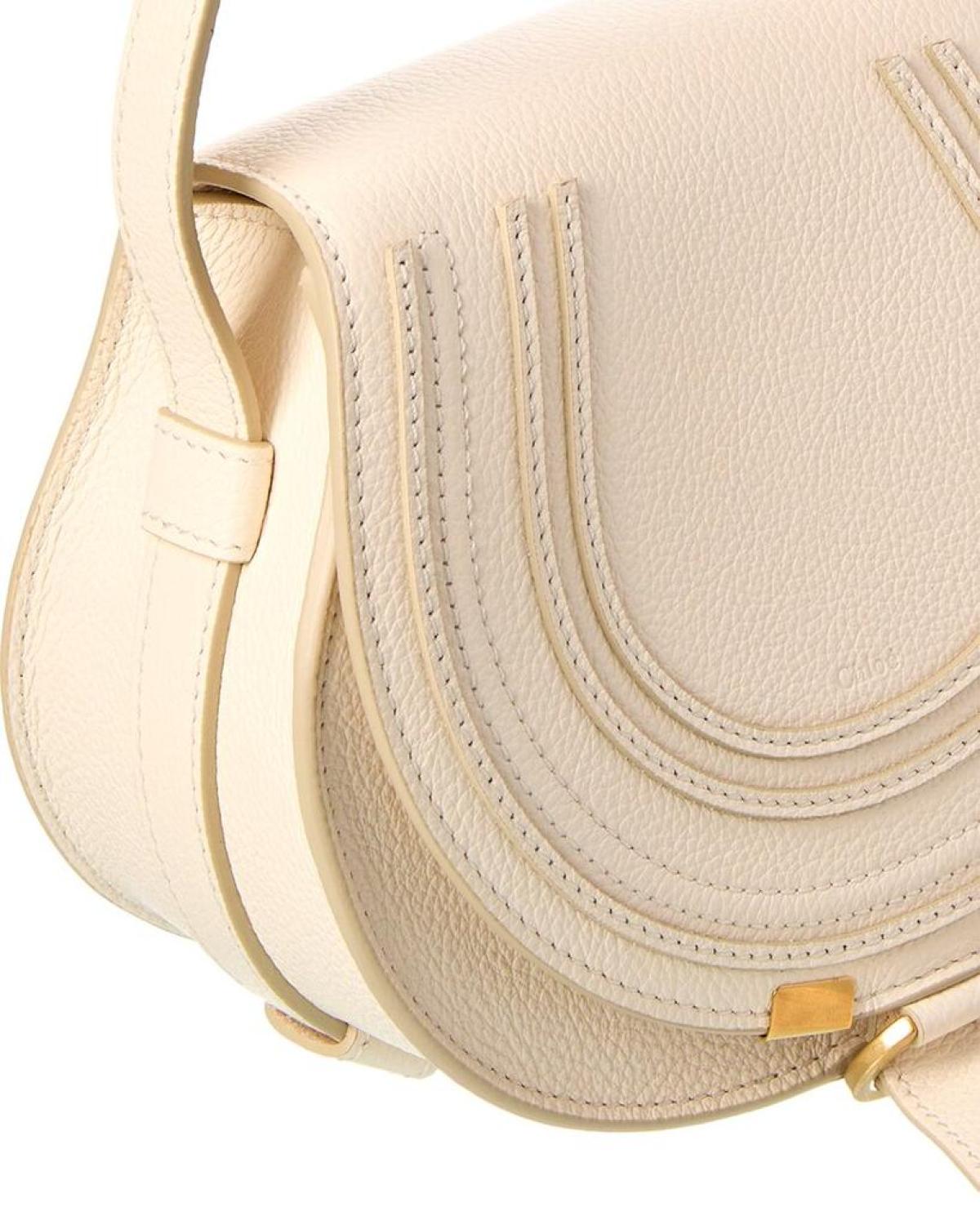 Chloé Marcie Small Leather Saddle Bag